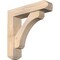 Ekena Millwork Legacy Craftsman Smooth Bracket w/ Offset Brace, Douglas Fir, 5 1/2"W x 22"D x 22"H BKT0604X22X22LEC04SDF - alternate 1